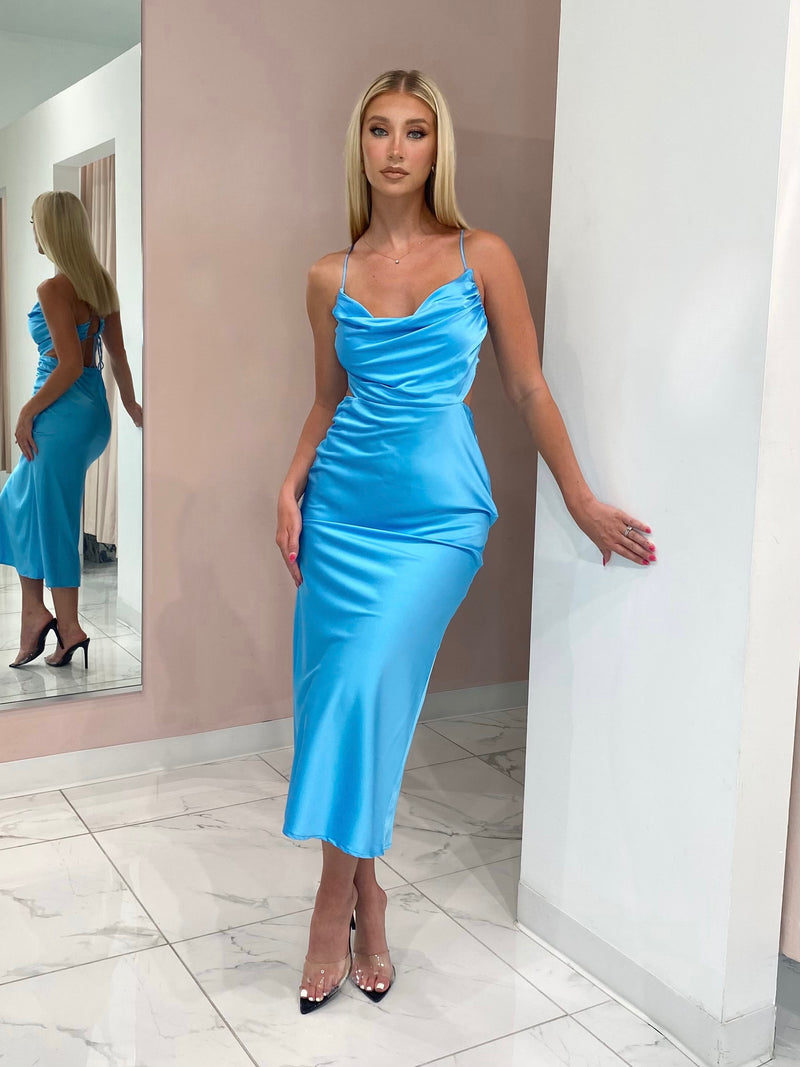 Riane Slip Dress Sky