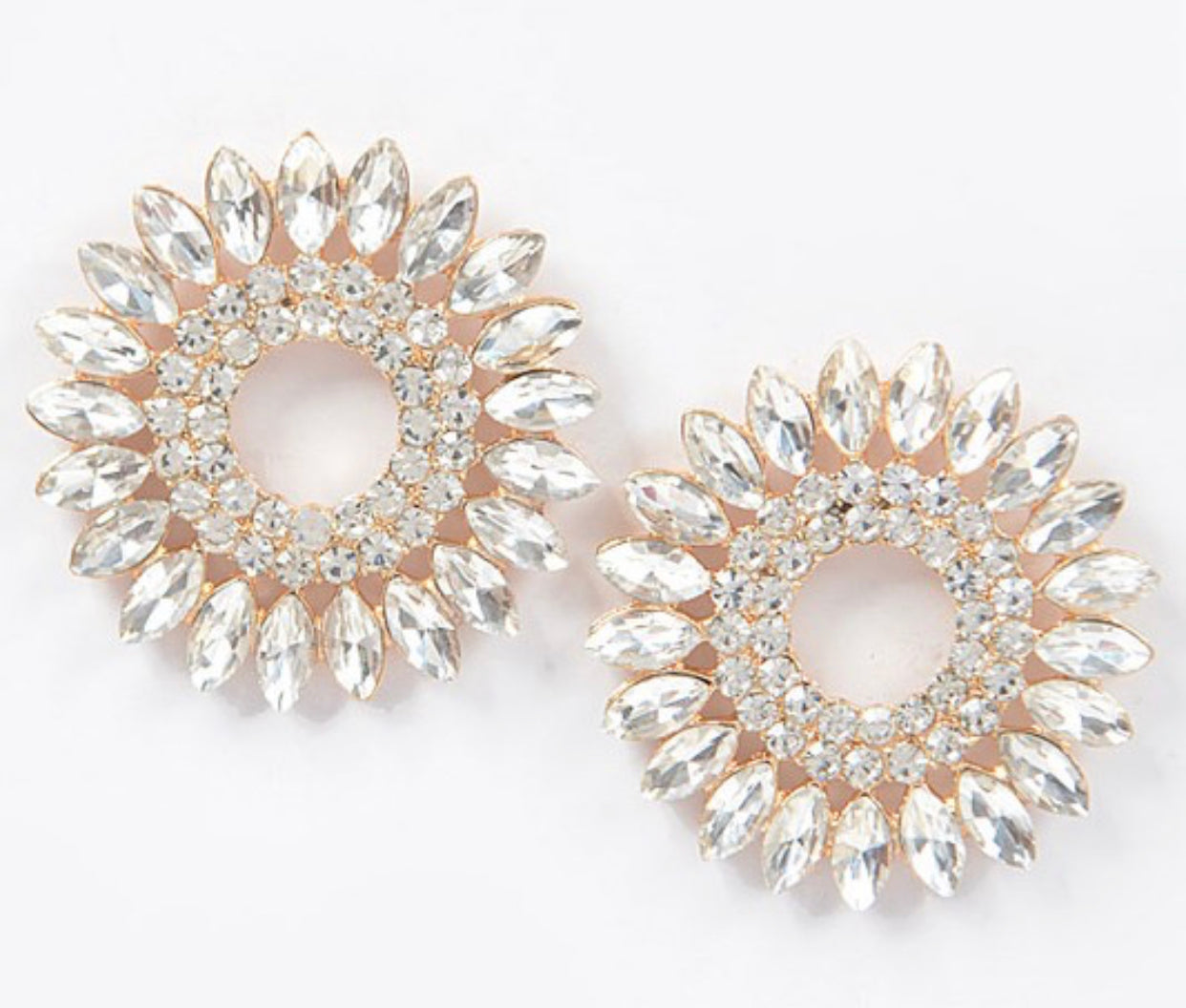 Crystal Fan Stud