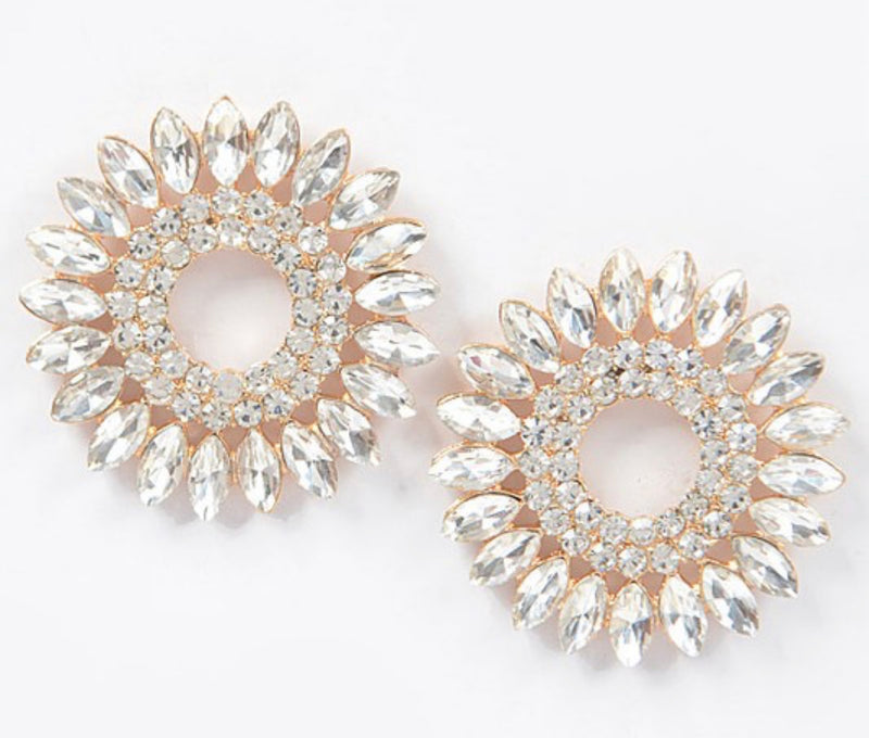 Crystal Fan Stud