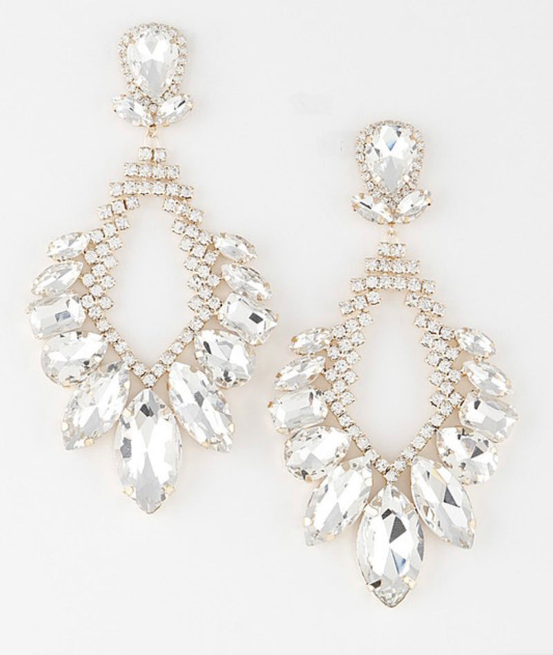 Crystal Flare Earrings