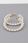 GOLD PEARL HOOP