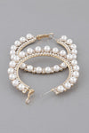 GOLD PEARL HOOP