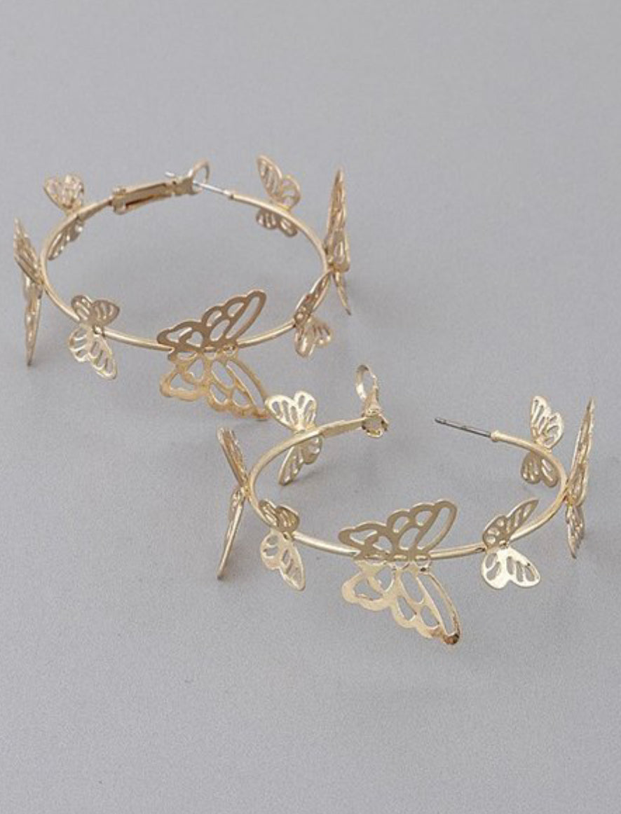 Lovely Butterfly Hoop