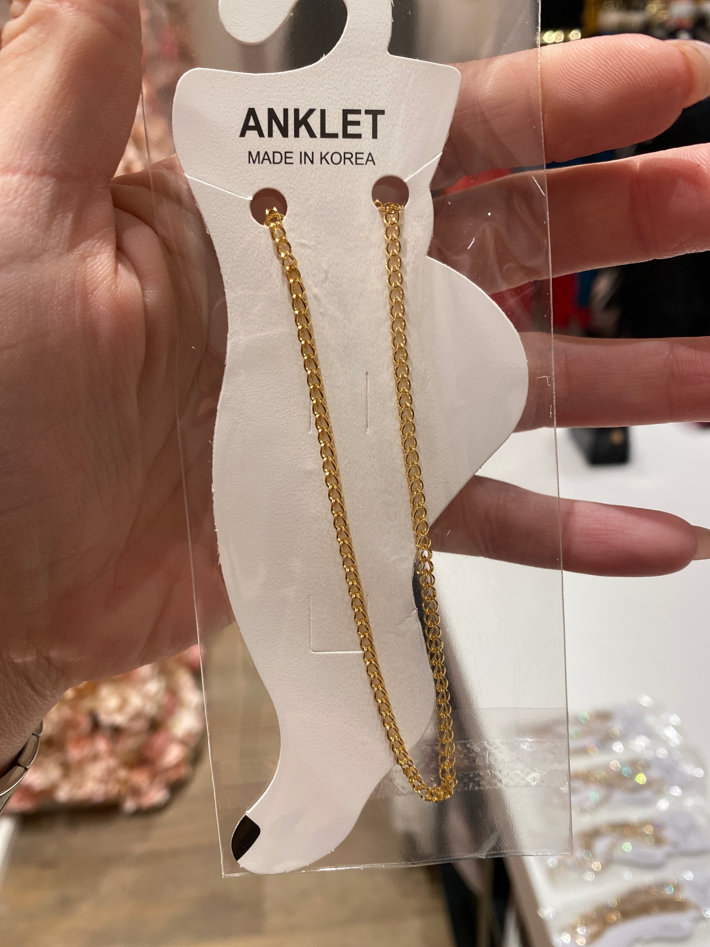 Simple Gold Anklet