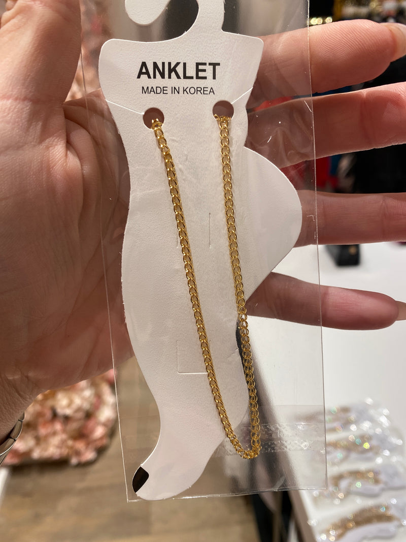 Simple Gold Anklet