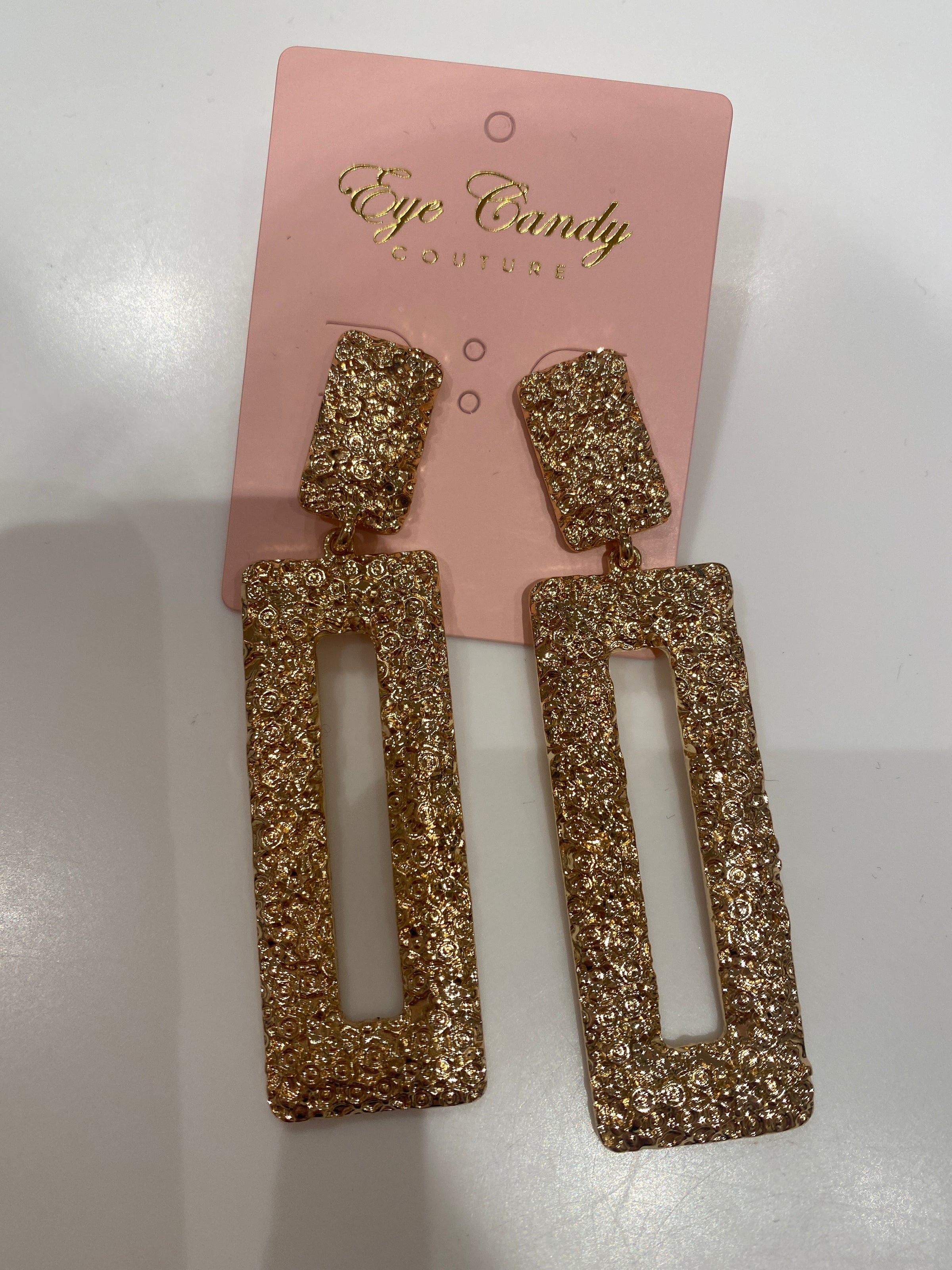 Hammered Drop Earring