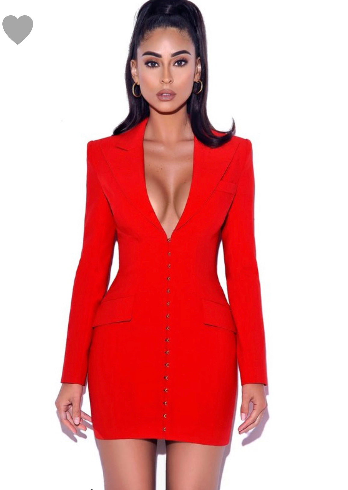 Red Blazer Dress