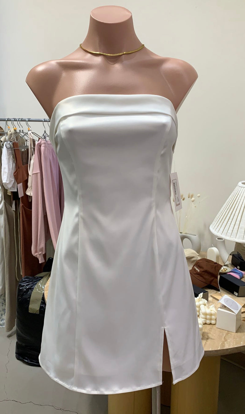 Selene Satin Tube Dress