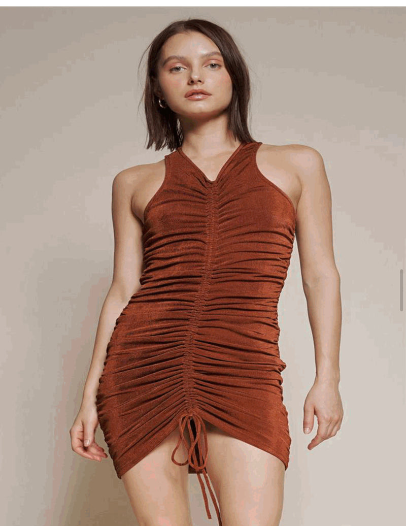Larisa Ruched Mini Pecan