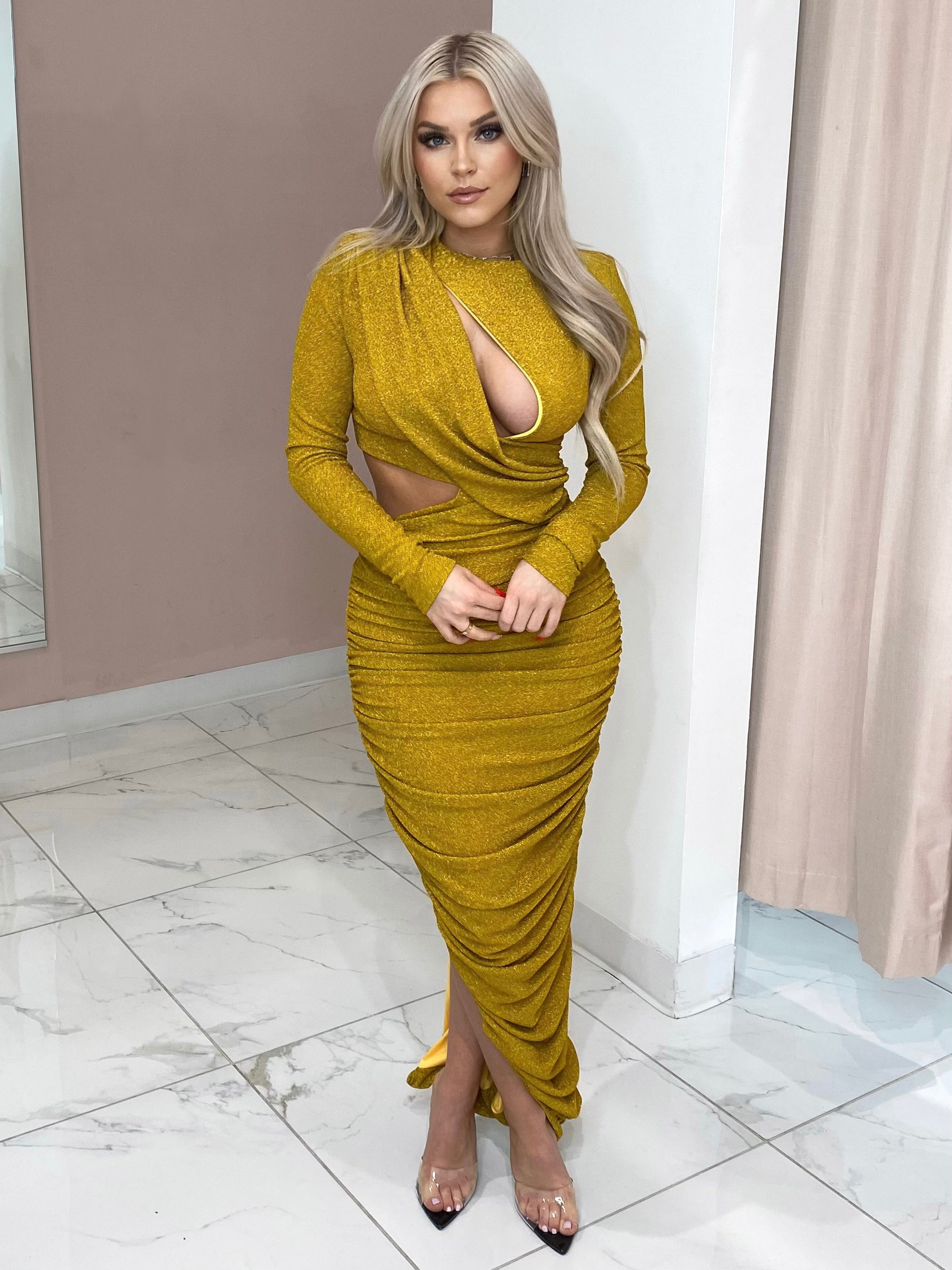 Payson Gown Gold
