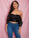 Grace Satin Bow Top