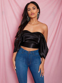 Grace Satin Bow Top