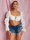 Poplin White Crop
