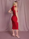 Scarlet Lurex Midi