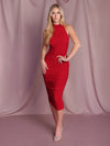 Scarlet Lurex Midi